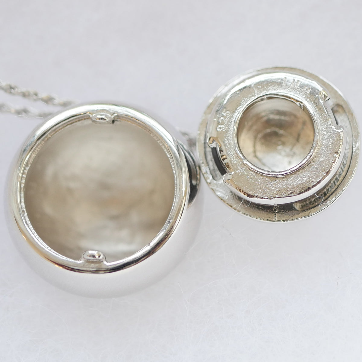 Cossette Sterling Silver Refillable Lip Balm Necklace