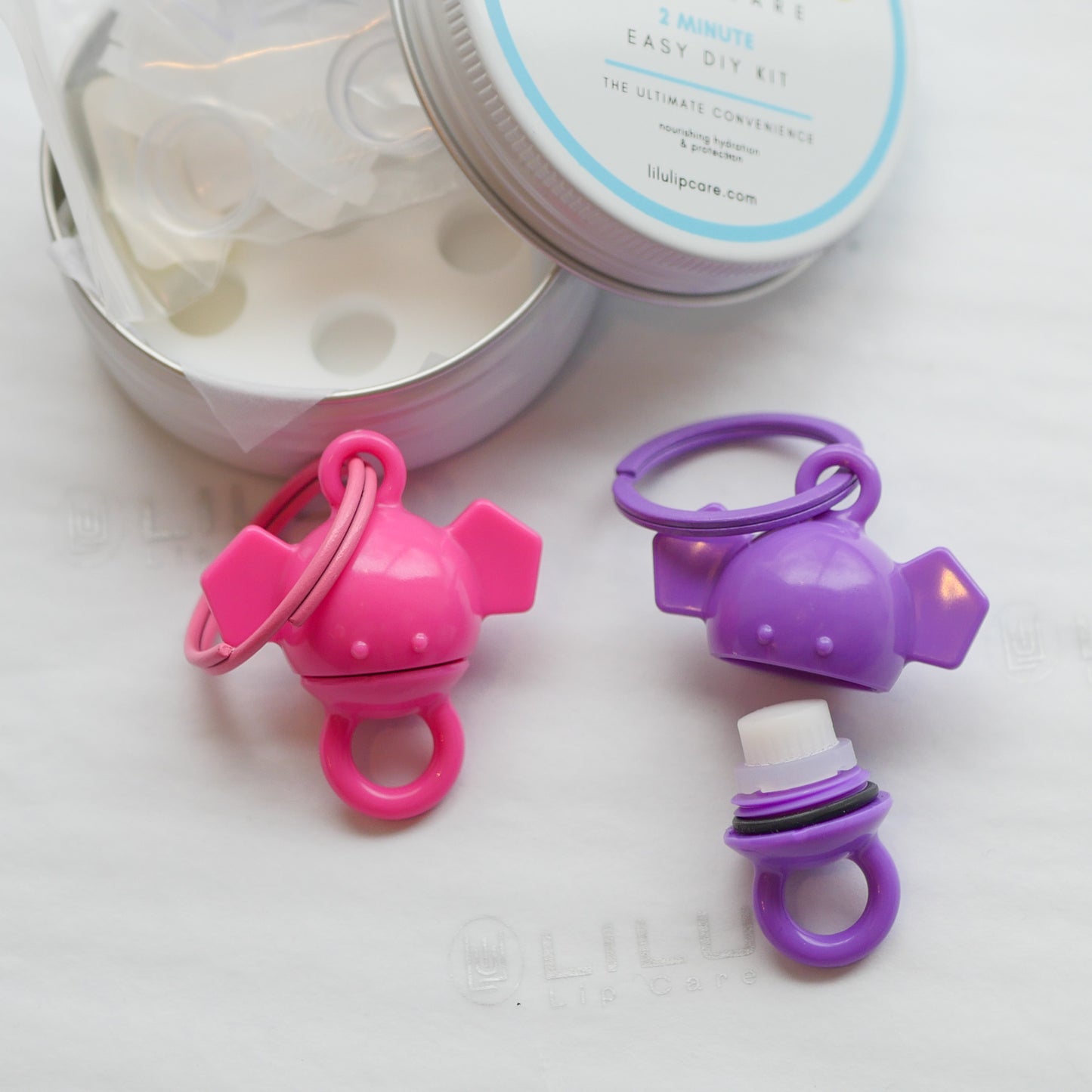 LiLu Lip Care New! PINK AND PURPLE ELEPHANT BESTIES