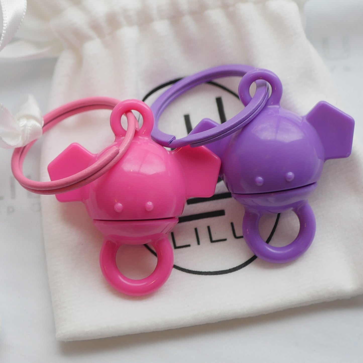 LiLu Lip Care New! PINK AND PURPLE ELEPHANT BESTIES
