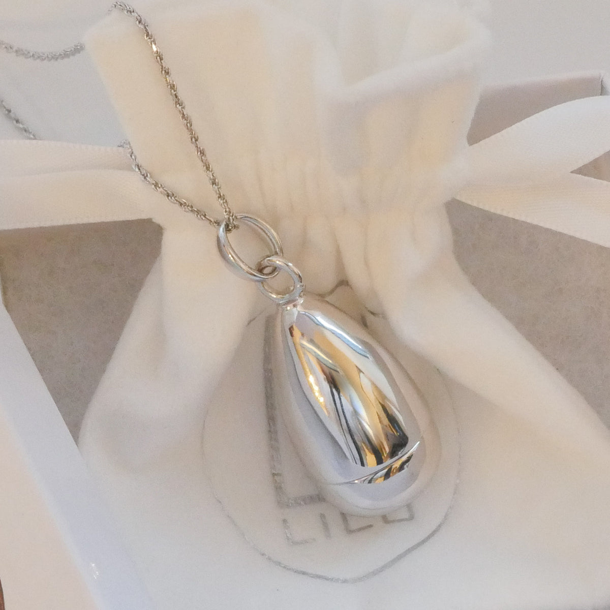 Lexi Sterling Silver Refillable Lip Balm Necklace