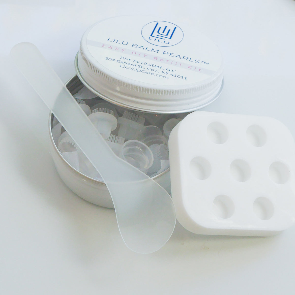 Lexi Silver Refillable Lip Balm Necklace