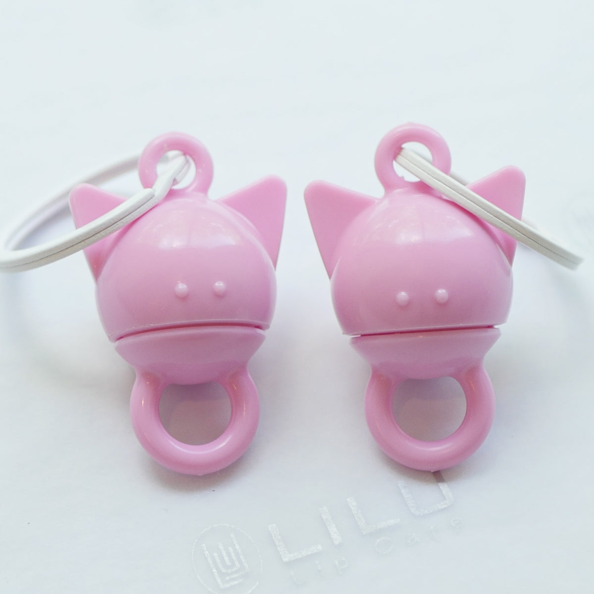 2 REFILLABLE BESTIE KITTY LIP BALM ACCESSORIES in Black, Pink or Grey | LiLu Lip Care