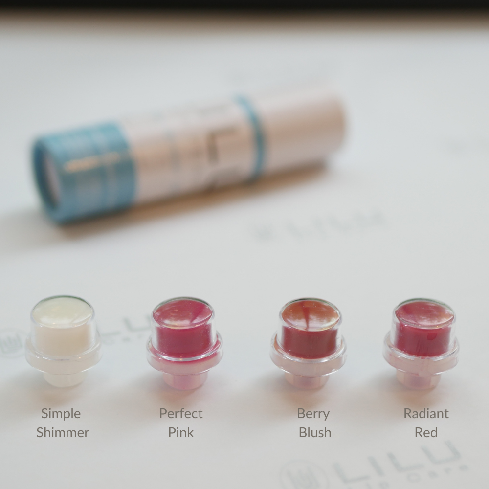 LiLu Lip Balm Necklace LEXI SILVER w/ HEART CHARM includes Refills or our 2 Min Easy DIY Refills - Use Your Own Favorite Lip Balm