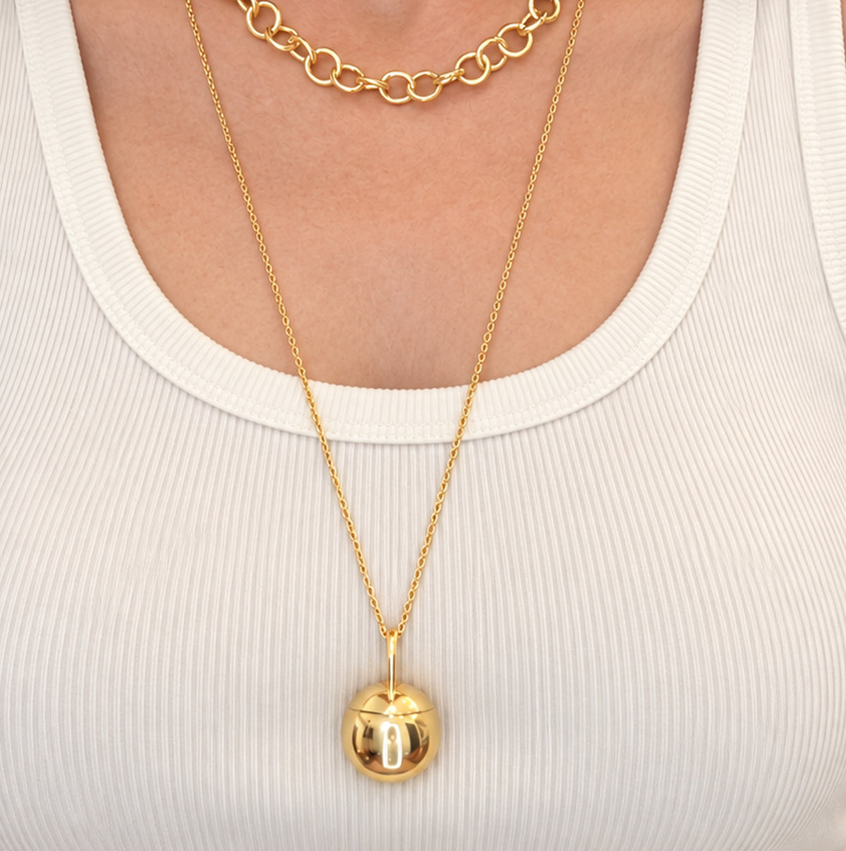 Cosette Gold Refillable Lip Balm Necklace