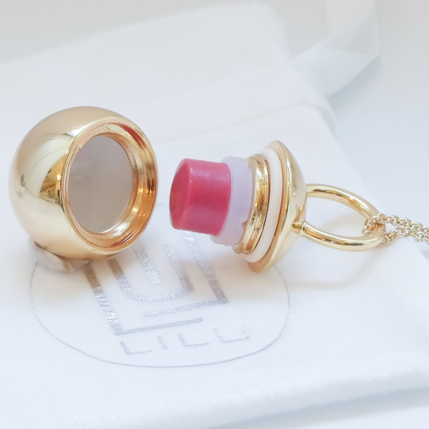 Cosette Refillable Lip Balm Necklace | LiLu Lip Care