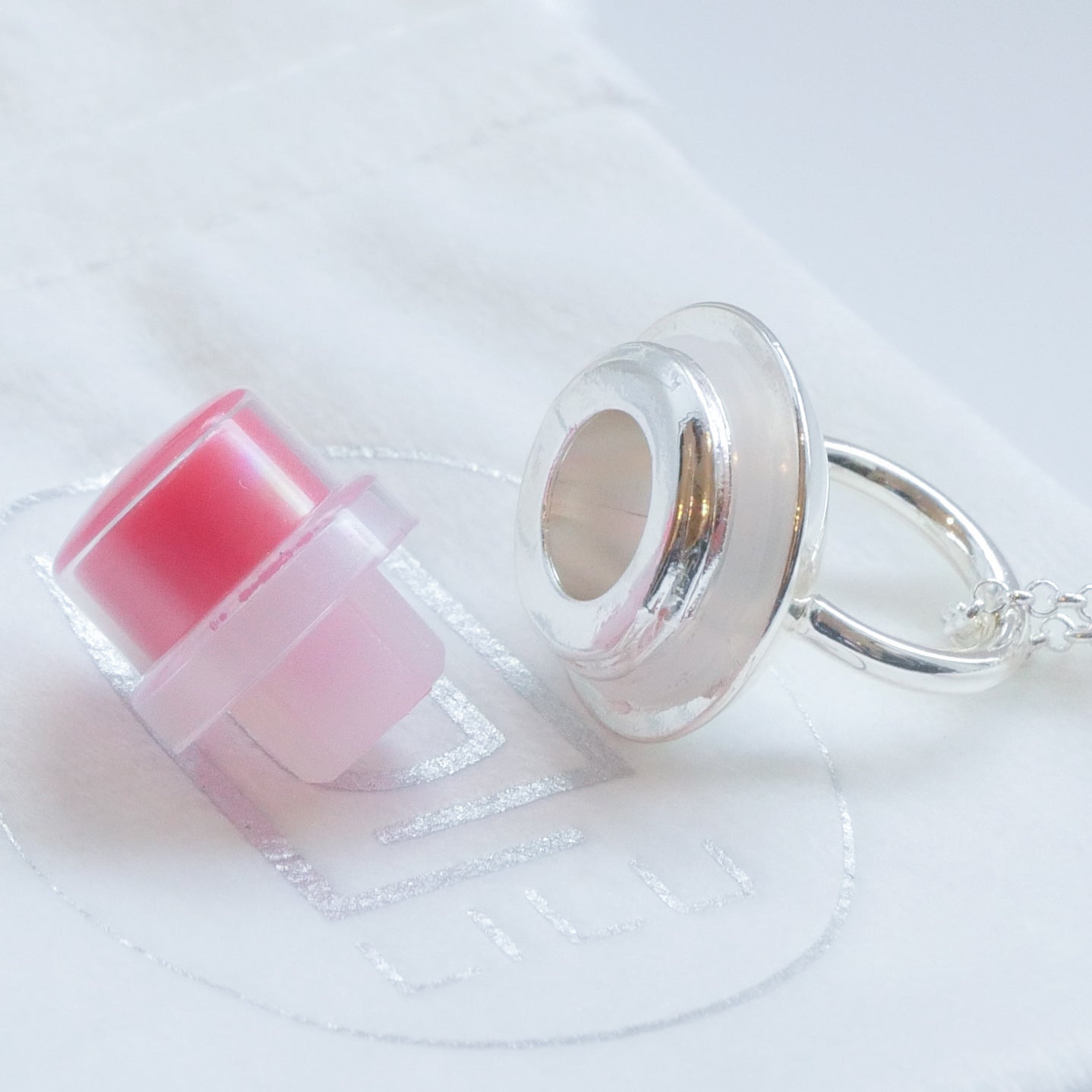 Extra Caps & Balm Pearl Inserts for LiLu Refillable Lip Balm Necklace