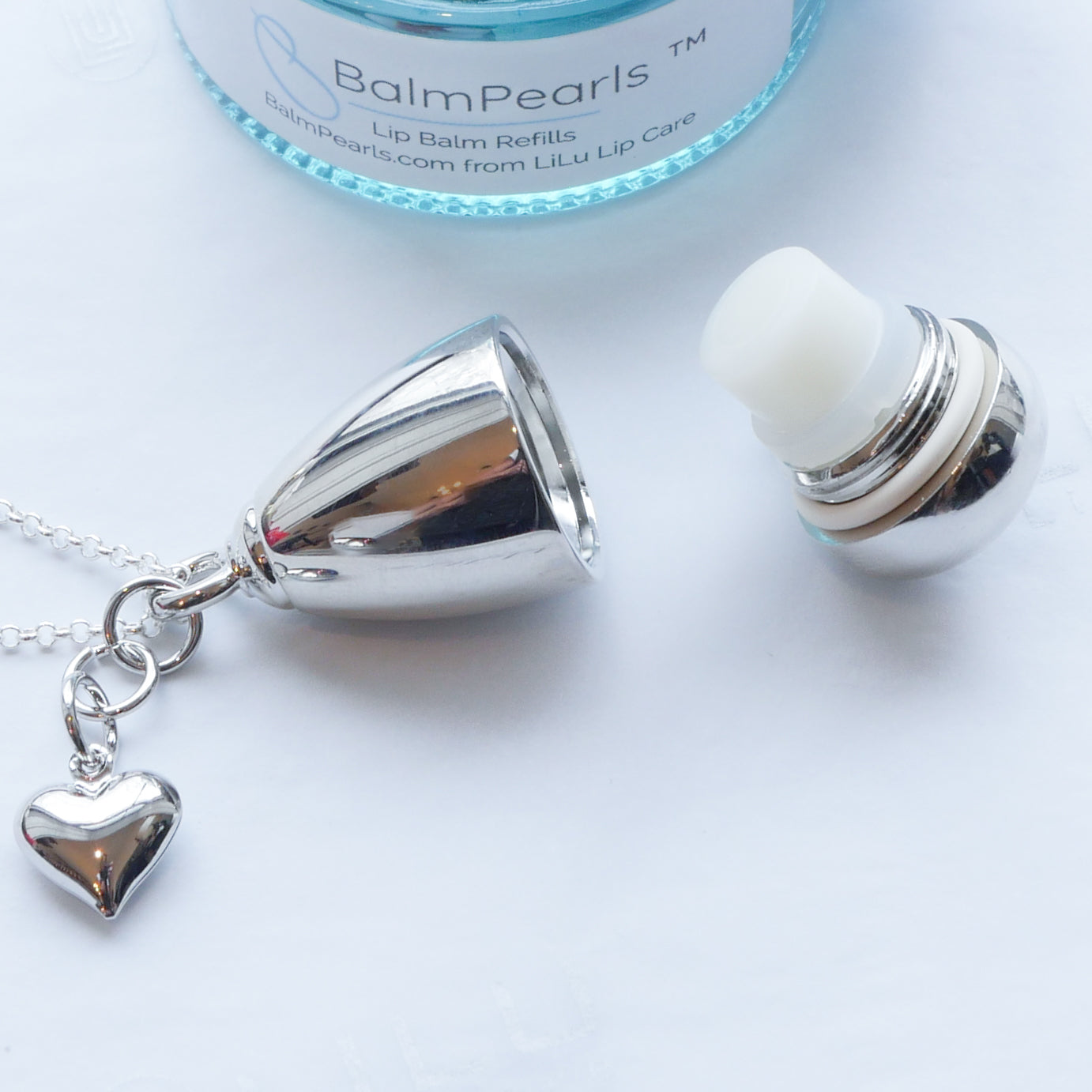 Lexi Refillable Lip Balm Necklace- Polished | LiLu Lip Care
