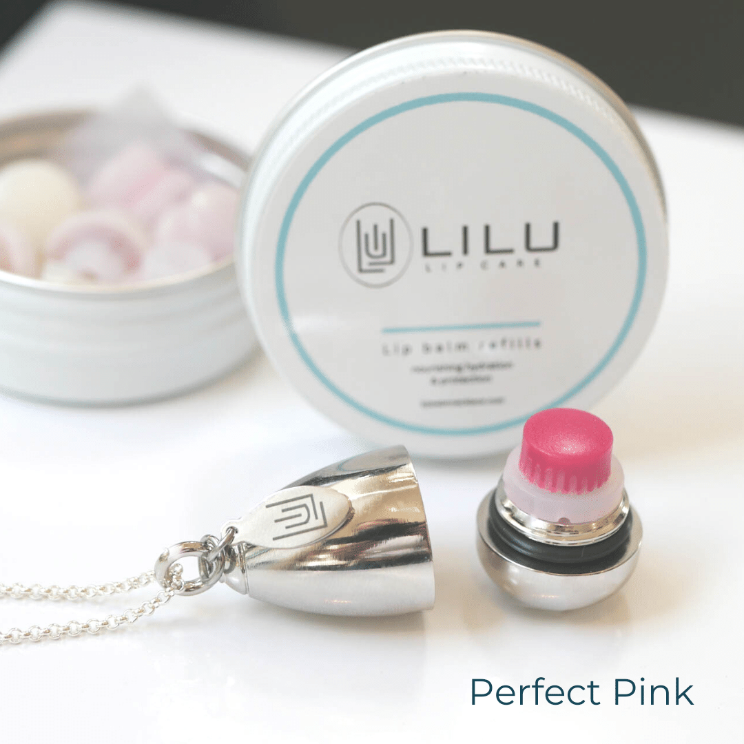 LiLu LIP BALM REFILLS - Assortment, Simple Shimmer, Berry Blush, Perfect Pink, or Radiant Red