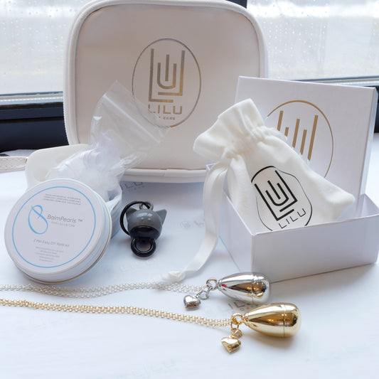 Lip Balm Lover's Dream Kit  w/ Lexi Heart Refillable Lip Balm Necklace | LiLu Lip Care