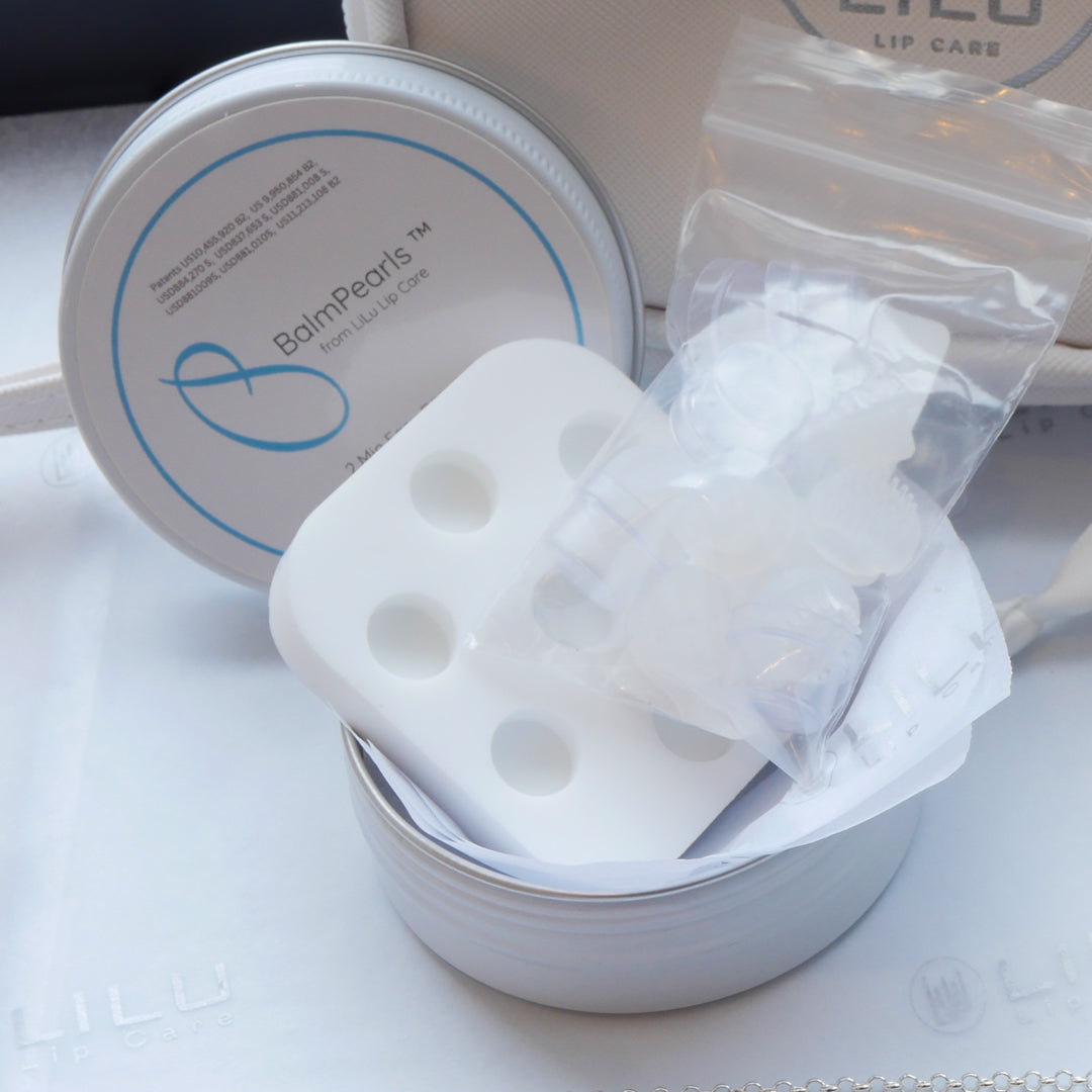 Lexi Silver Heart— Refillable Lip Balm Necklace | LiLu Lip Care