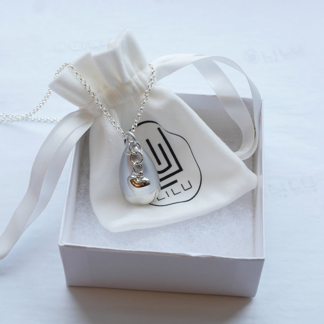 Lip Balm Lover's Dream Kit  w/ Lexi Heart Dual Finish Refillable Lip Balm Necklace Satin Top & Polished Bottom | LiLu Lip Care