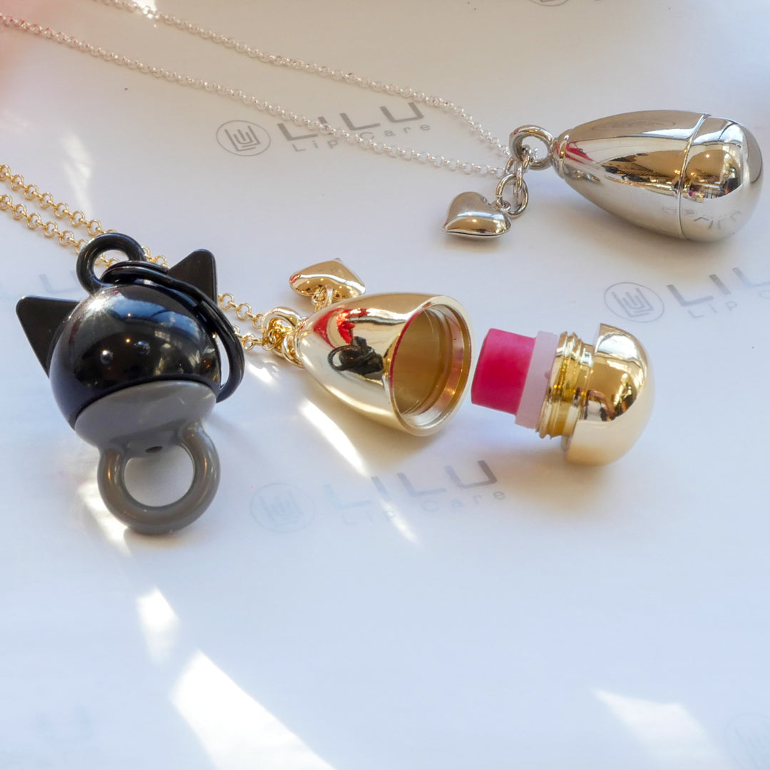 Lip Balm Lover's Dream Kit  w/ Lexi Heart Refillable Lip Balm Necklace | LiLu Lip Care