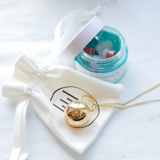 Cosette Gold Refillable Lip Balm Necklace  | LiLu Lip Care