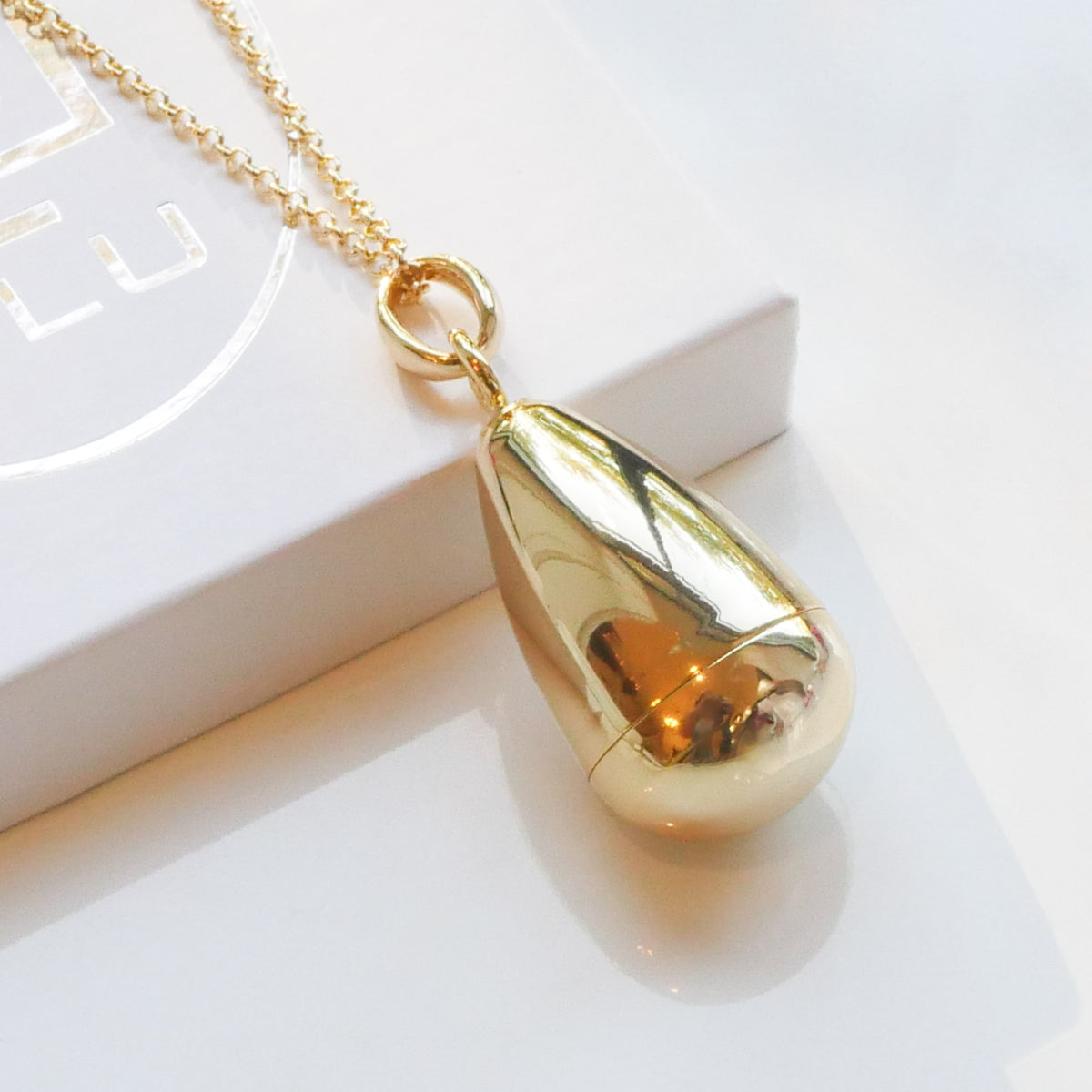 Lexi Gold Refillable Lip Balm Necklace
