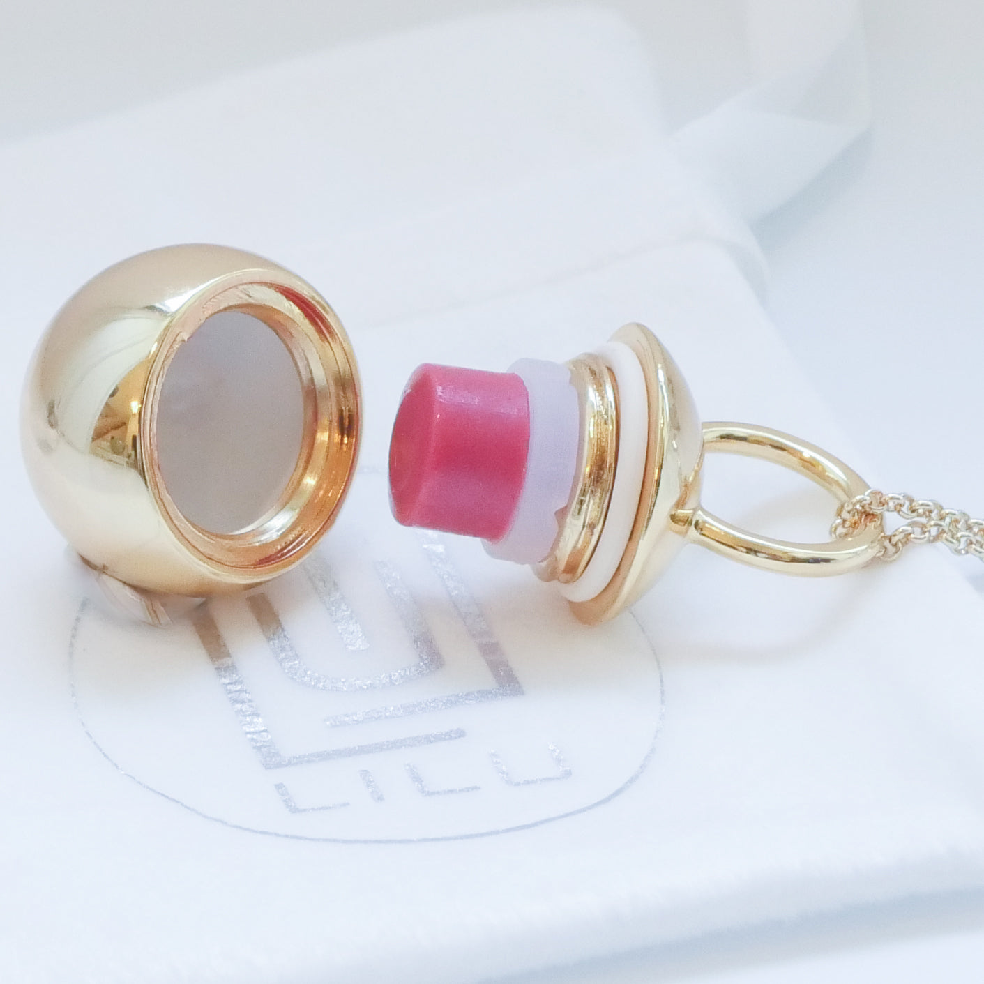 Cosette Refillable Lip Balm Necklace | LiLu Lip Care